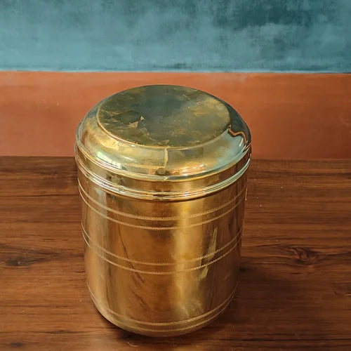 Brass Storage Containers: 4-5 kgs Capacity