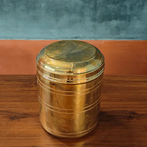 Brass Storage Containers: 4-5 kgs Capacity