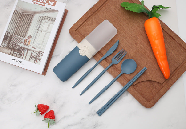 Cutlery Knife Fork Spoon Chopsticks Set Storage Box Five Piece Set