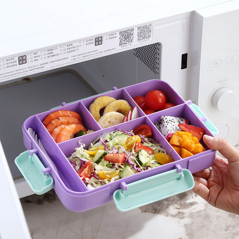 Student Lunch Box Salad Portable Lunch Box Microwave Oven
