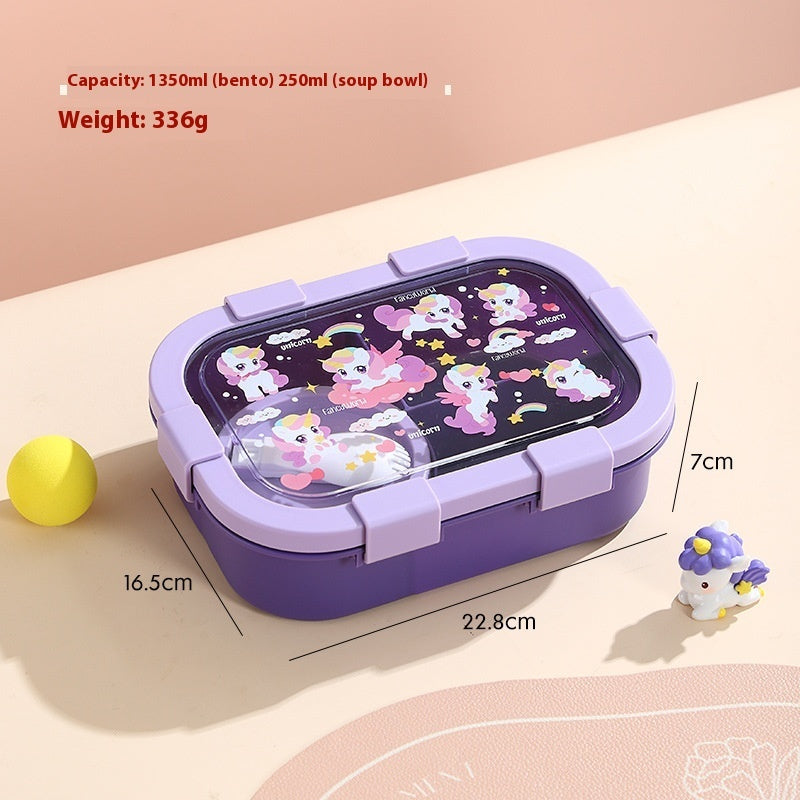 Cartoon Compartment Heating Lunch Box