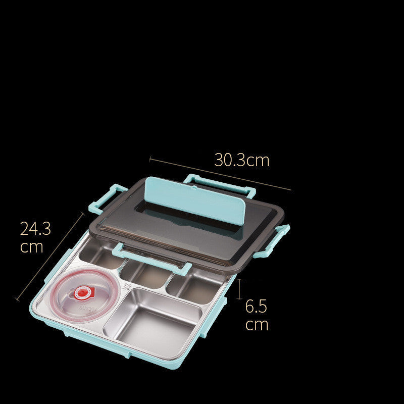 Stainless Steel Student Large Capacity Split Lunch Box Set