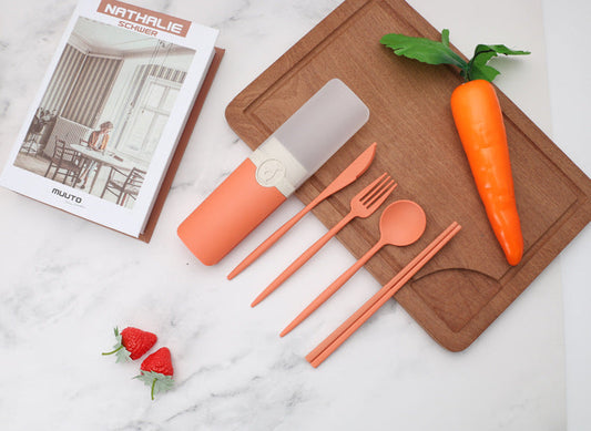 Cutlery Knife Fork Spoon Chopsticks Set Storage Box Five Piece Set