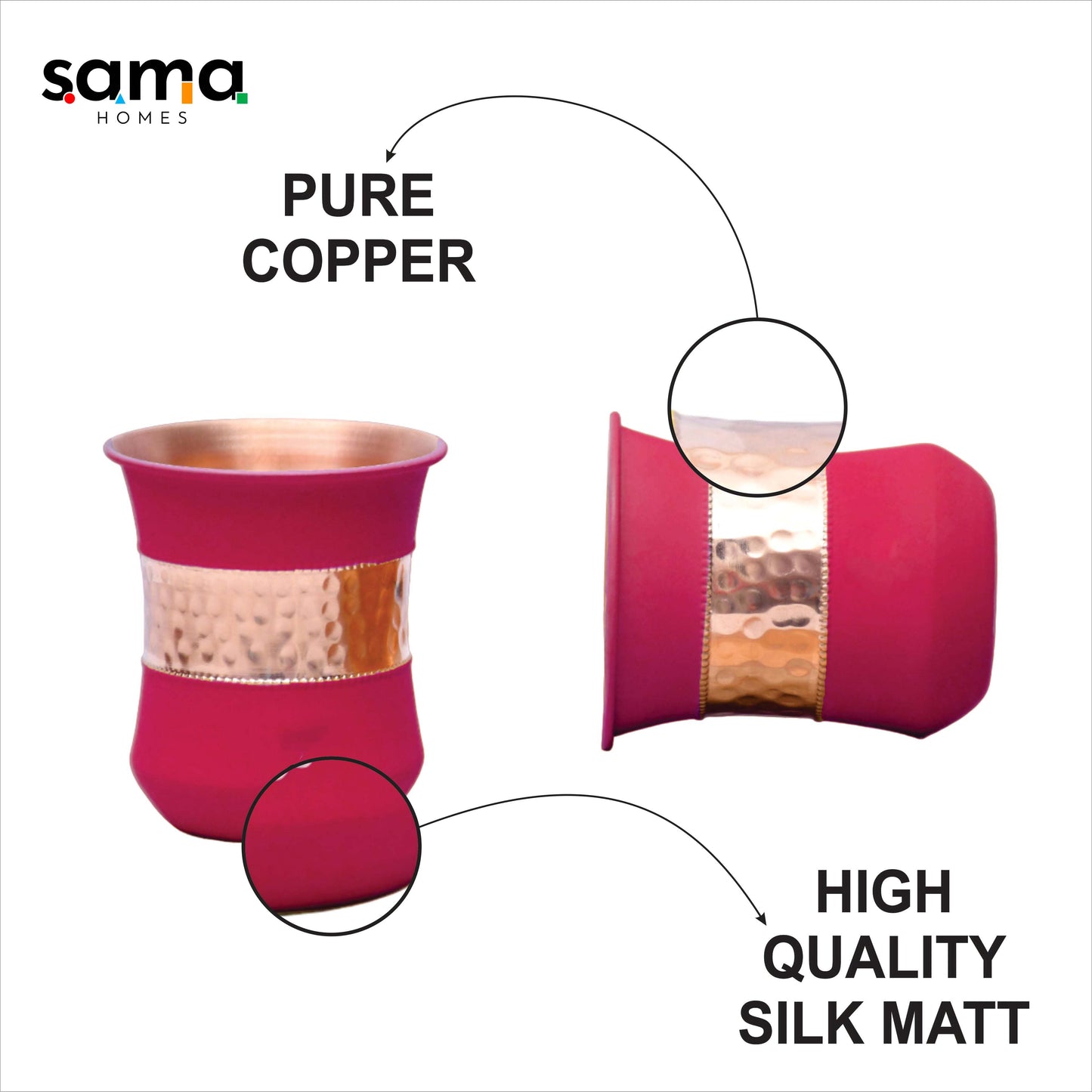 Premium Red Copper Bottle 