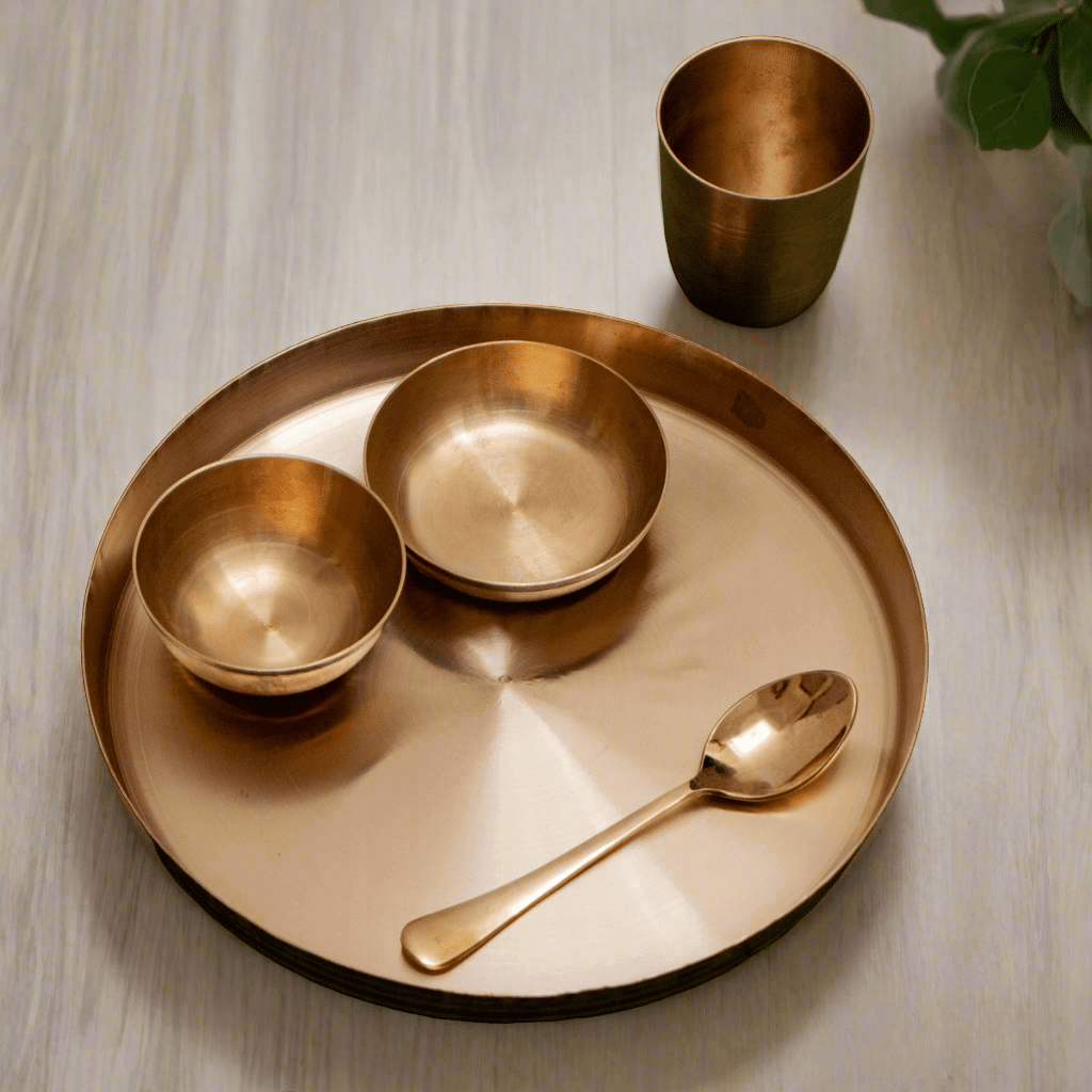 Kansa Thali Set Gujarat