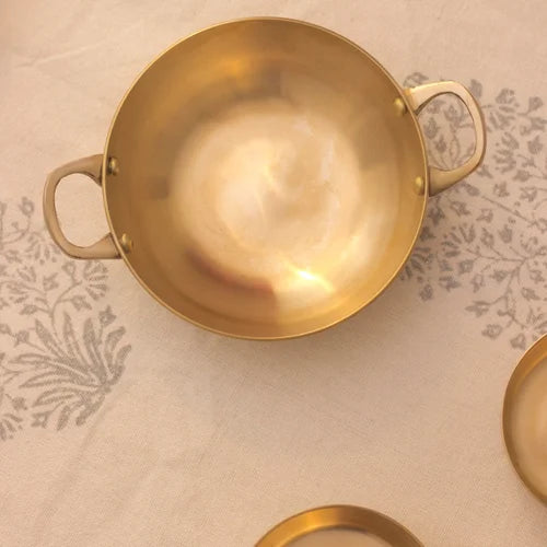 Kansa Tulsi Serveware  Kadai