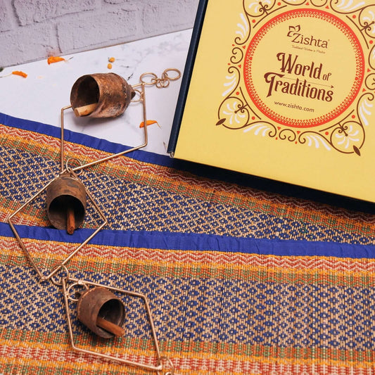 Natural Mat & Wind Chimes Gift Set