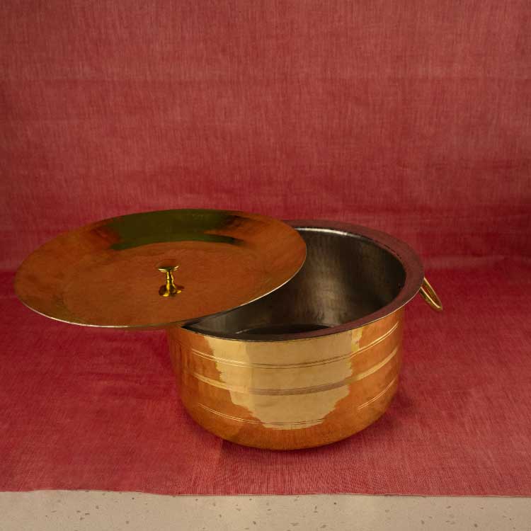 sama homes set of 3 brass patilas milk topias 1l 3l 5l