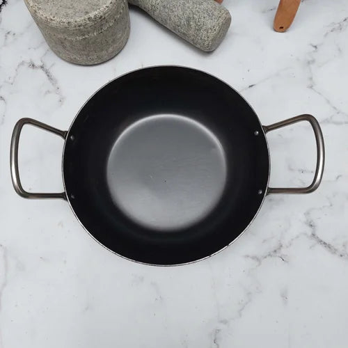 Pure Iron Flat Bottom Kadai
