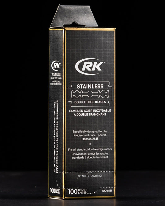 RK Shaving Stainless DE Blades 100pk for Henson AL13 at Samahomes.ca