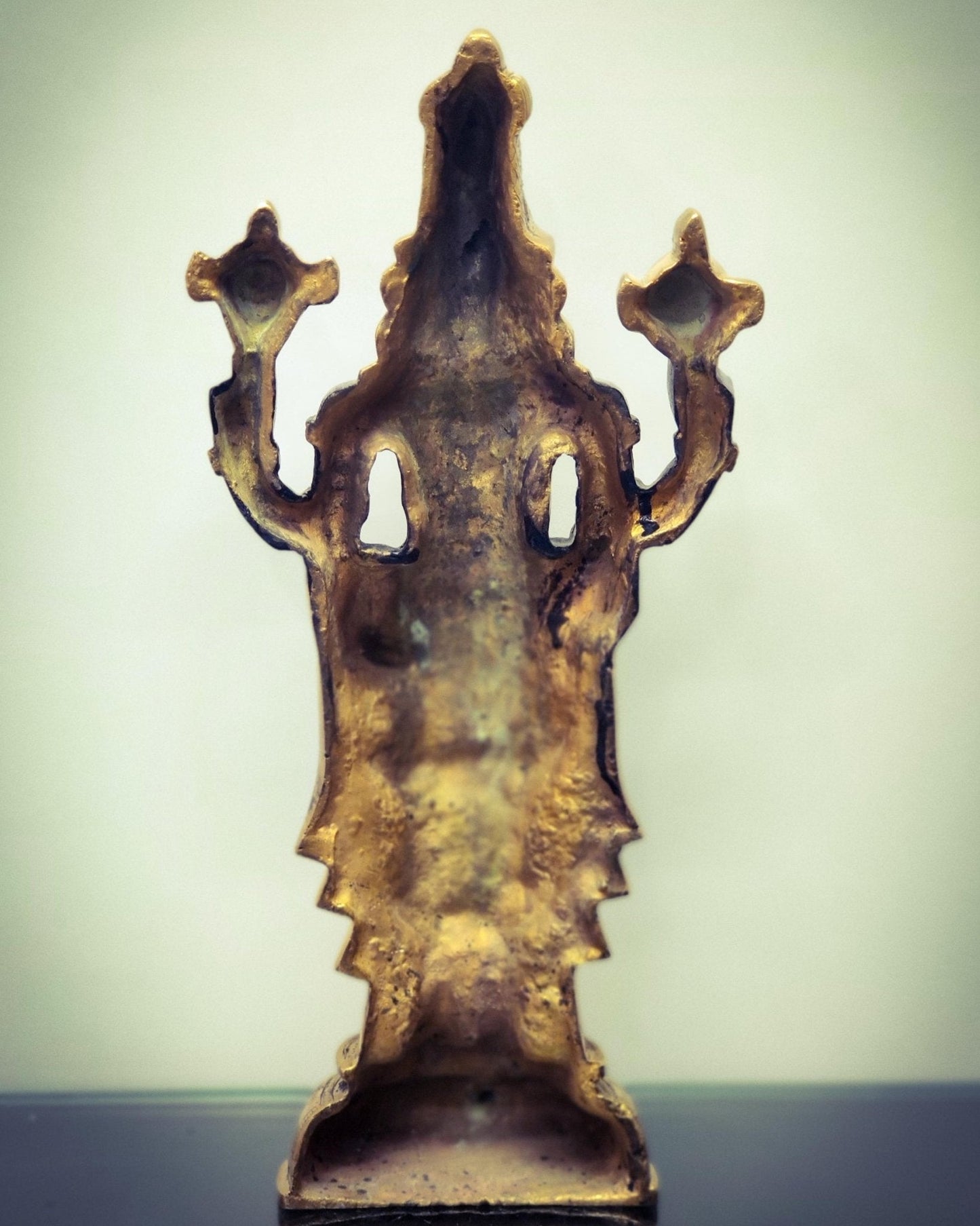 Sama Homes-tirupati balaji lord venkateshwara brass statue 16 inches black and gold