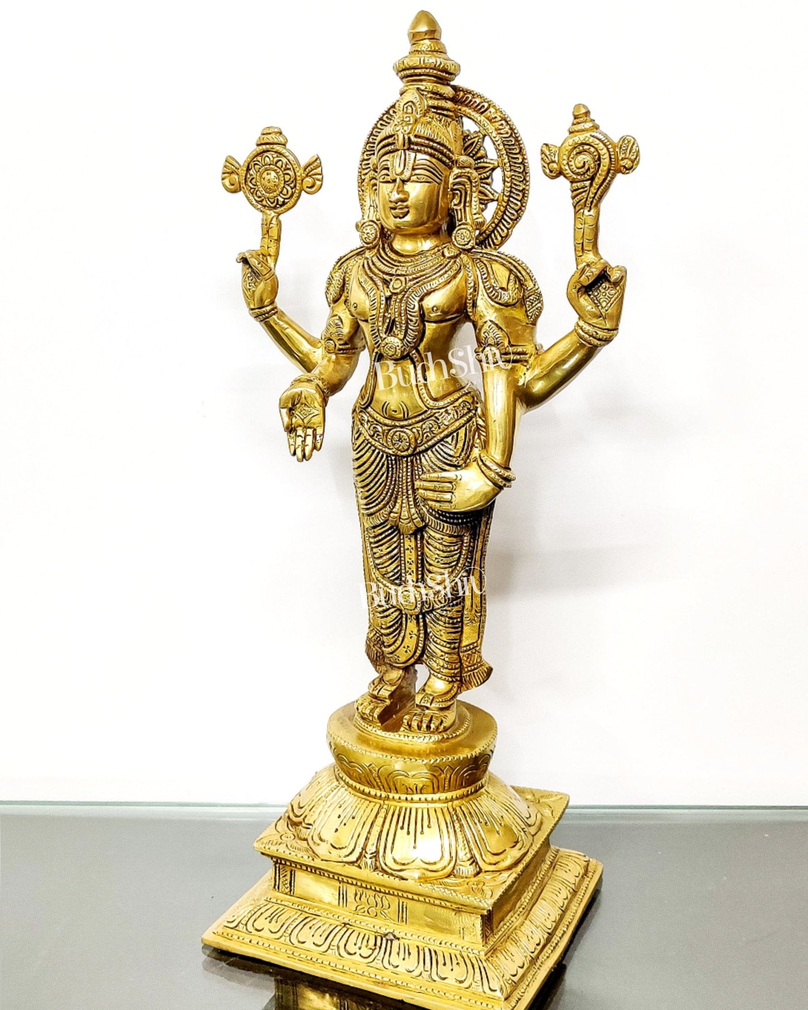 Sama Homes-tirupati balaji statue in superfine brass 18