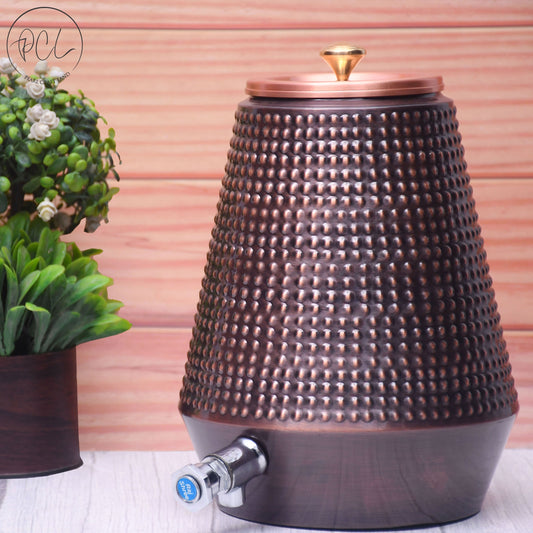 SAMA Homes - pure copper water dispenser conical antique bubble designed capacity 8000 ml